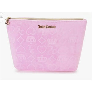 Juicy Couture Velvet Embossed Cosmetic Bag
